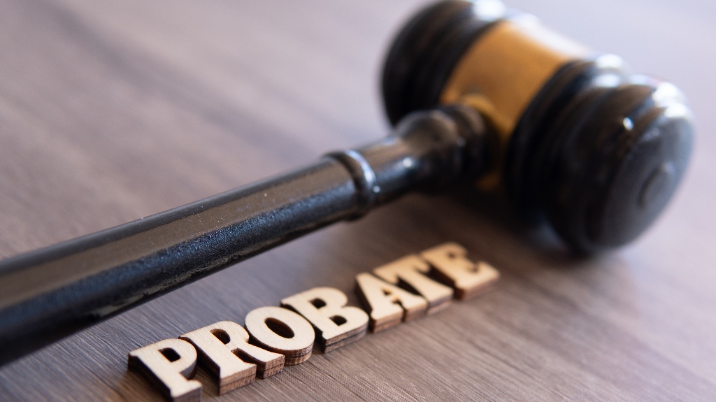 judge gavel and word PROBATE